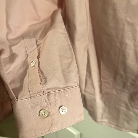 Express men’s button down pink shirt medium tall nwt cotton - Picture 3 of 8